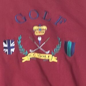 Ivy Club classics vintage embroidered sweatshirt golf preppy 90s Y2K M